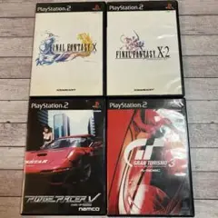 【PS2ソフト４本】グランツーリスモ3・リッチレーサーファイブ・FF 2本