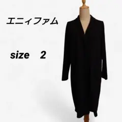 ❤エニィファム❤ブラック ロングカーディガン✨️ 長袖✨️【size 2】