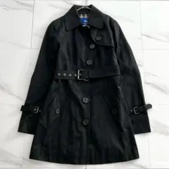 高級　バーバリーブルーレーベル　トレンチコート　ノバチェック　ベルト