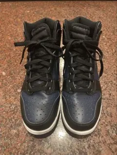 美品 Fragment×nike DUNK HI ミッドナイトネイビー