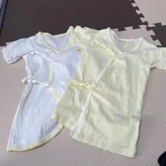 コットンシャツ肌着 7枚セット 白 黄色