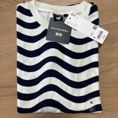 【完売品】マリメッコ　波型ボーダーTシャツ　新品　 M
