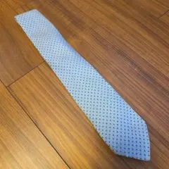 HERMES エルメス 水色 ドット柄 ネクタイ