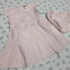 Baby B'gosh フリルワンピース 24M ピンク ラメ入りのサムネイル