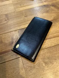 dunhill 二つ折り財布 ブラック ゴールド金具 - メルカリ