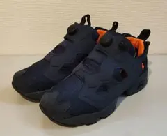 リーボック ポンプフューリー ネイビー/オレンジ スニーカー