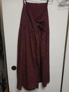 サマンサモスモス　花柄カシュクールキャミワンピース　レッド