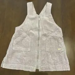 アプレレクールコーデュロイ ジャンバースカート ラベンダー