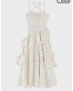 新品即発送】Fleur chiffon slit long onepiece - メルカリ