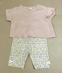 アカチャンホンポ 半袖Tシャツ 花柄レギンス セット売り