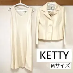 KETTY ケティ フォーマル ジャケット ワンピース コサージュ付き