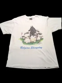 90s USA 黒タグ Tシャツ　ヴィンテージ　古着　シングルステッチ　アート