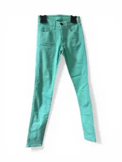 美品✴︎BLACKby moussy ミントグリーンスキニーパンツ