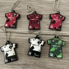 ヴィッセル神戸 ユニフォーム型 キーホルダー 6点セット