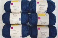 ダイソー メランジトリコ インディゴ 6個セット