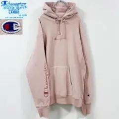 XL相当　70s復刻　チャンピオン　センター＆袖刺繍のリバースウィーブパーカー