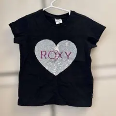 ROXY ハート型スパンコールTシャツ　100cm