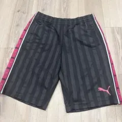 y2k プージャ　グレーピンク平成　ハーフパンツ　短パンショートサッカースポーツ