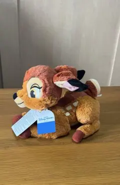 タグ付き　バンビ　ディズニー　ぬいぐるみ　マスコット