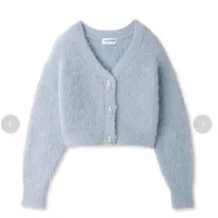 Lily Brown L.B CANDY STOCK ビジューリボンニットカーデ