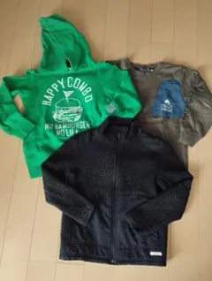 キッズ服 3点セット トレーナー ジップアップ ロゴス