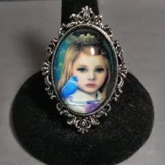 アンティーク 鳥 少女 指輪 ゴシック ゴスロリ ビンテージ クラシカル レトロ