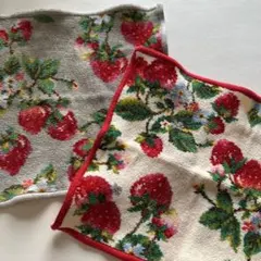 フェイラー　いちご柄ハンカチ 2色セット