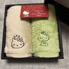 HELLO KITTY フェイスタオル2枚セット新品未使用