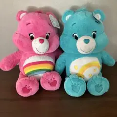 ケアベア　タグ付き　ペア　ぬいぐるみのサムネイル