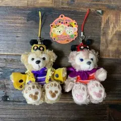 ダッフィとシェリーメイ ストラップ ハロウィン