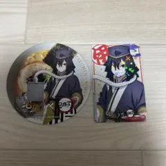 鬼滅の刃　宅麺コラボ　伊黒小芭内　カード、コースター