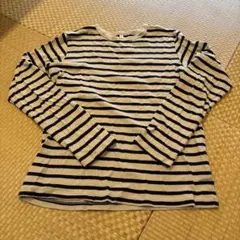 無印良品 ボーダー 長袖カットソー 150cm