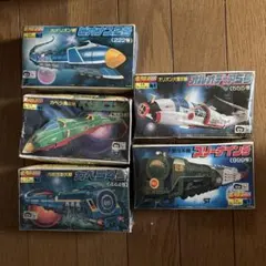 5点セット　バンダイ 銀河鉄道999 メカコレクション プラモ　組立済　当時物のサムネイル