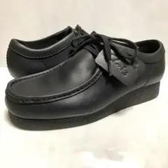 clarks 23cm クラークス　WALLABEE ワラビー レザー 黒のサムネイル