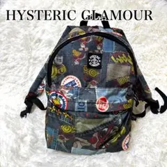 【HYSTERIC GLAMOUR】 ヒスミニ パッチワーク風 総柄 リュック