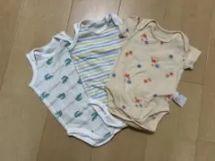 【美品】UNIQLOメッシュボディースーツ70cm 3点セット