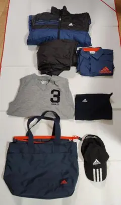 adidas ゴルフウェア7点セット ジャケット パンツ Tシャツ 他