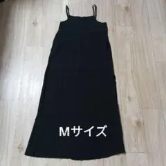 しまむら　hareiro　レディース キャミソールワンピース ブラック