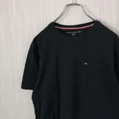 トミーヒルフィガー　Tシャツ　半袖　ネイビー　ポケット