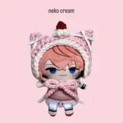 〈ネコ ヘッドドレス ピンク〉にじぱぺっと ぬい服