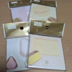 送料無料　Seria　KANMI 和菓子 付箋 4種セット 70mm×70mmのサムネイル