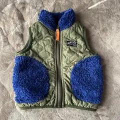 キッズ ダウンベスト オリーブグリーン