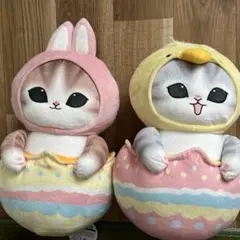 イースターにゃんBIGぬいぐるみ 2体セット
