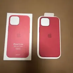 iPhone 13mini シリコンケース　赤　純正