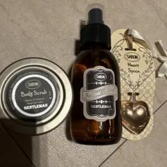 SABON ジェントルマン　ボディスクラブ　ファブリックミスト　ハートスプーン付
