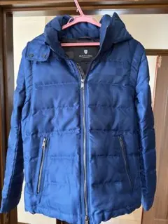 バーバリー　ブラックレーベル　　ダウンジャケット　ブルー