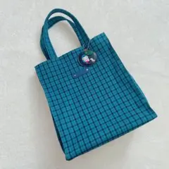 ファマリア チェック柄 トートバッグ