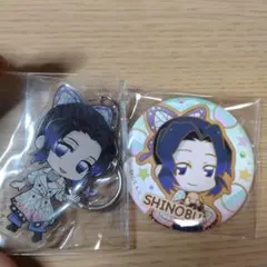 胡蝶しのぶ　缶バッチとアクリルキーホルダーセット