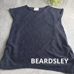 【美品】BEARDSLEY ビアズリー レース チュニック ネイビー　FREEのサムネイル