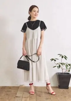 星玲奈 しまむらコラボ チュール キャミワンピース L